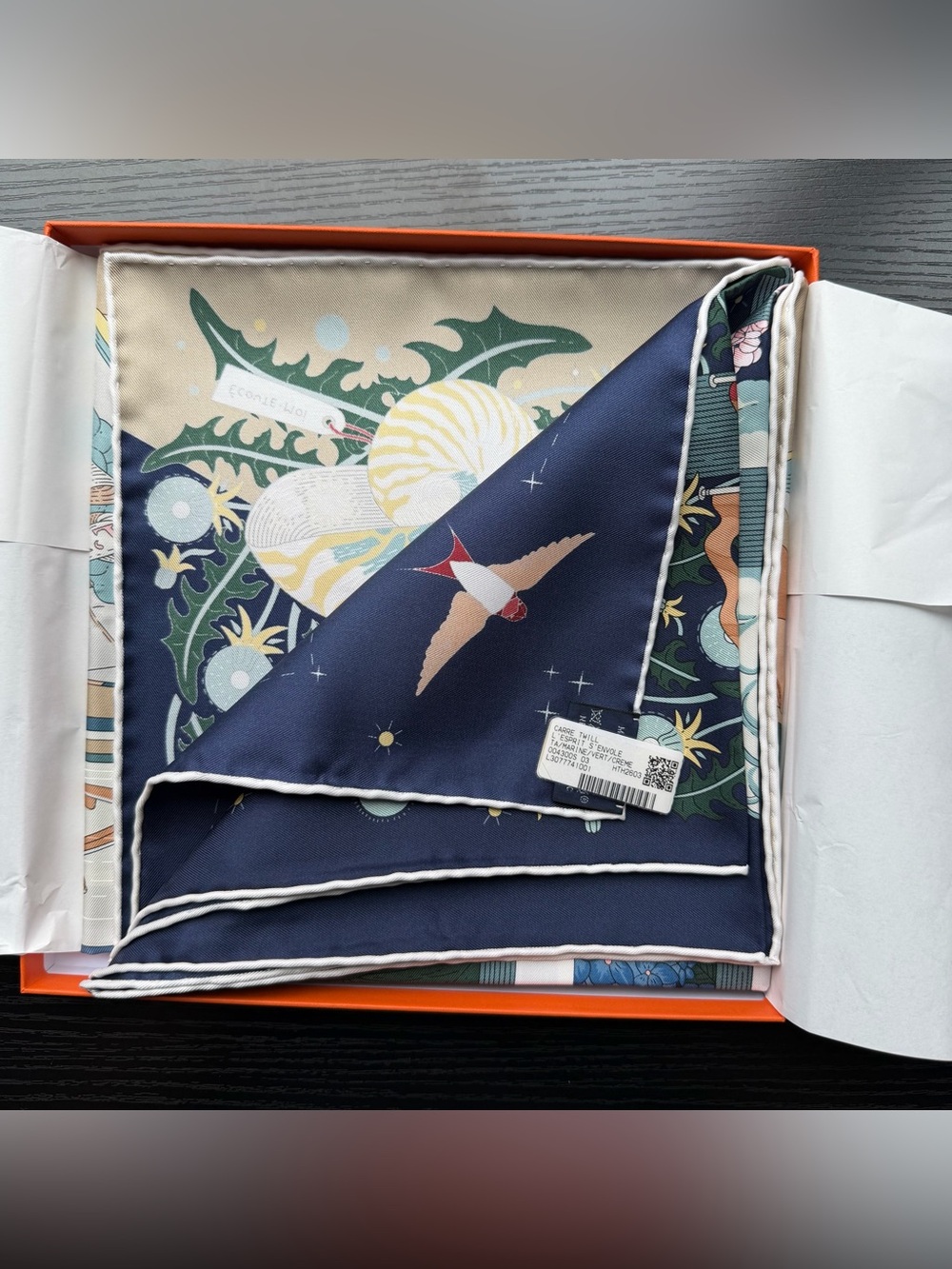 Hermes L'Esprit s'Envole scarf 90 - Picture 3 of 4